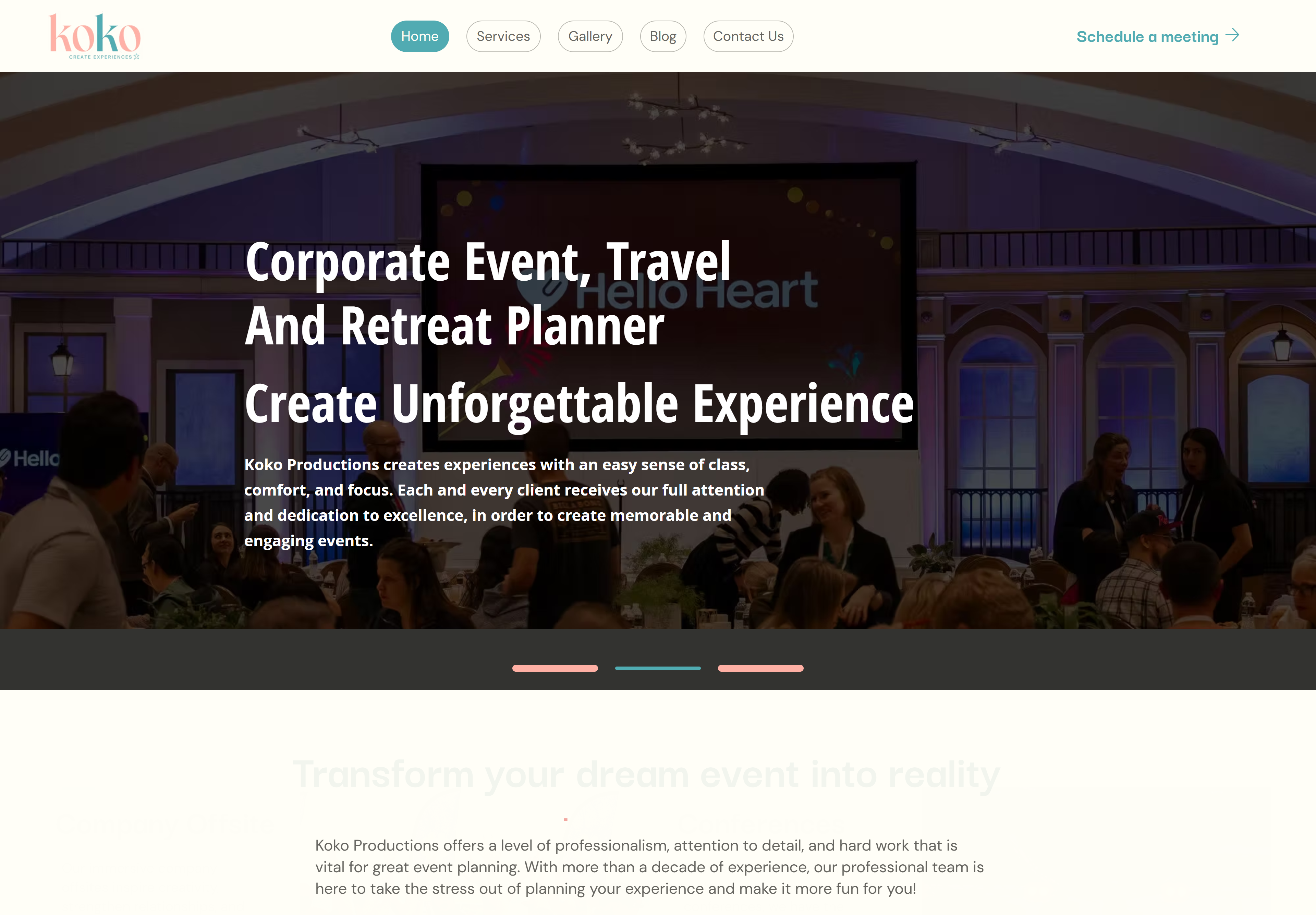 Modern e-commerce website interface with product showcase